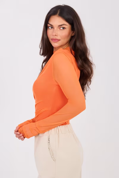 Bluzka Model IT-BZ-21830.04 Orange - Italy Moda — zdjęcie 2