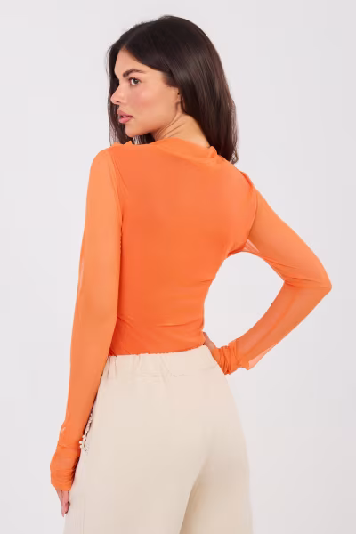 Bluzka Model IT-BZ-21830.04 Orange - Italy Moda — zdjęcie 3