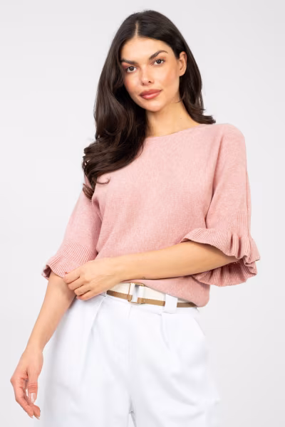 Sweter Damski Model IT-SW-99244.65 Dark Pink - Italy Moda — zdjęcie 1