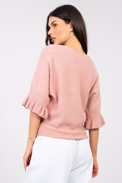 Sweter Damski Model IT-SW-99244.65 Dark Pink - Italy Moda — zdjęcie 3