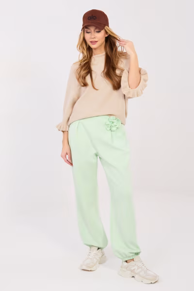 Spodnie Dresowe Model IT-SP-22197.64 Light Green - Italy Moda — zdjęcie 1