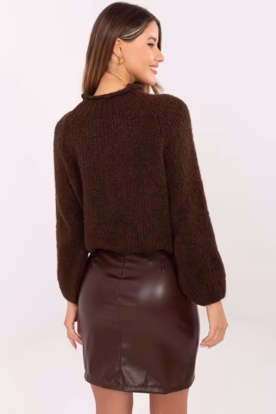 Sweter Damski Model MI-SW-1311.31 Brown - Italy Moda — zdjęcie 3