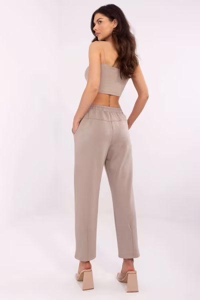 Spodnie Dresowe Model DHJ-SP-20523.66P Dark Beige - Italy Moda — zdjęcie 2