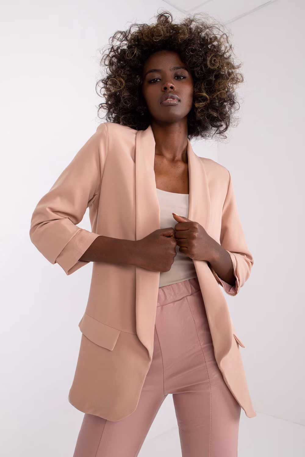 Żakiet Model DHJ-MA-7684.15P Dark Pink - Italy Moda
