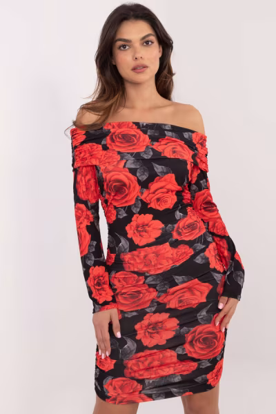 Sukienka Model DHJ-SK-18688.36 Black/Red - Italy Moda — zdjęcie 1