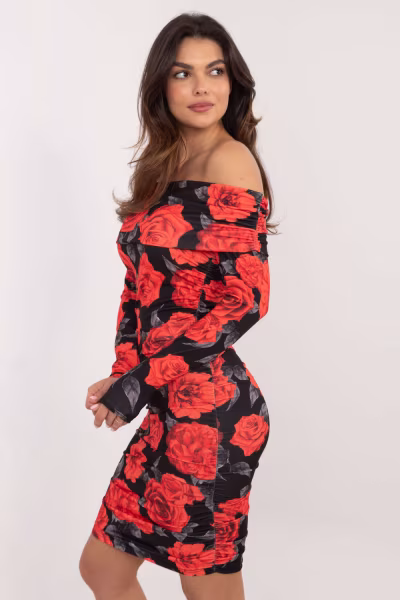 Sukienka Model DHJ-SK-18688.36 Black/Red - Italy Moda — zdjęcie 2