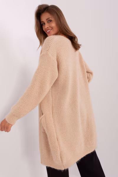 Sweter Kardigan Model DHJ-SW-1009.09P Beige - Italy Moda — zdjęcie 3