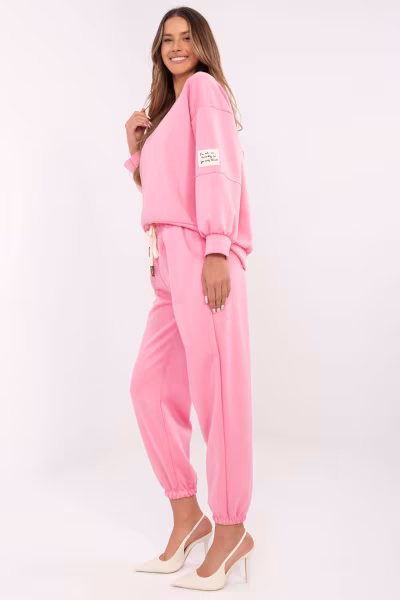 Spodnie Komplet Model MI-KMPL-M5879.86 Pink - Italy Moda — zdjęcie 2