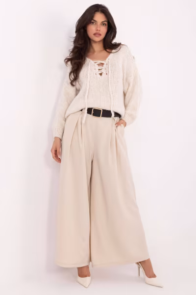 Spodnie Damskie Model IT-SP-19963.09P Light Beige - Italy Moda — zdjęcie 1