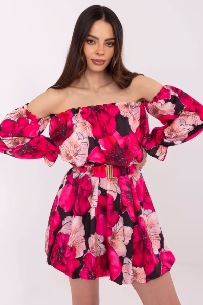 Sukienka Model MI-SK-A1447.84 Black/Pink - Italy Moda — zdjęcie 1