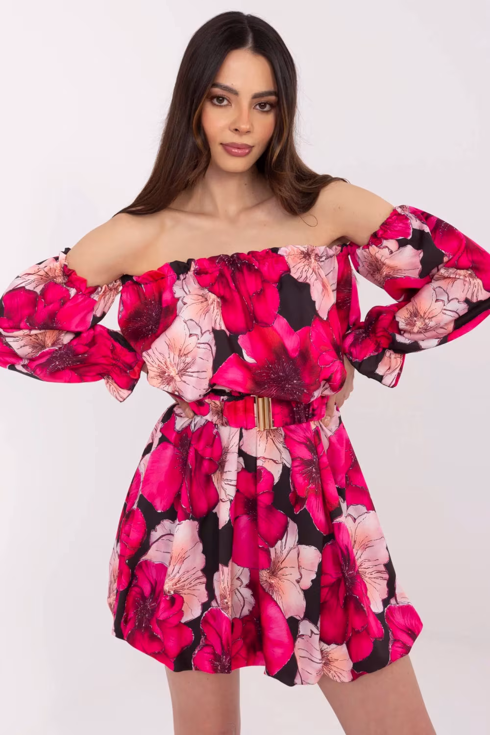 Sukienka Model MI-SK-A1447.84 Black/Pink - Italy Moda
