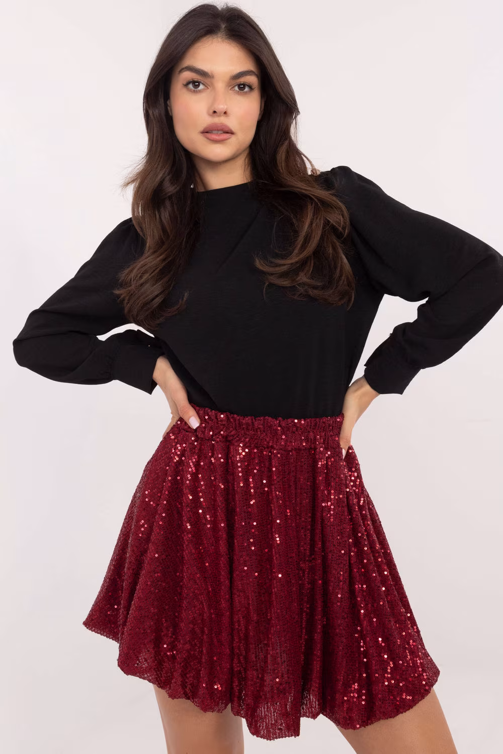 Spódnica Model MI-SD-271360.74 Bordo - Italy Moda