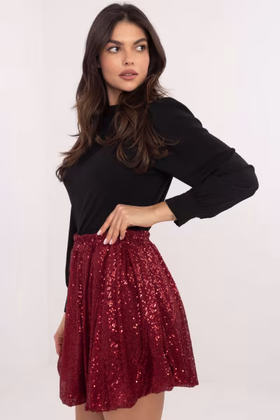 Spódnica Model MI-SD-271360.74 Bordo - Italy Moda — zdjęcie 2
