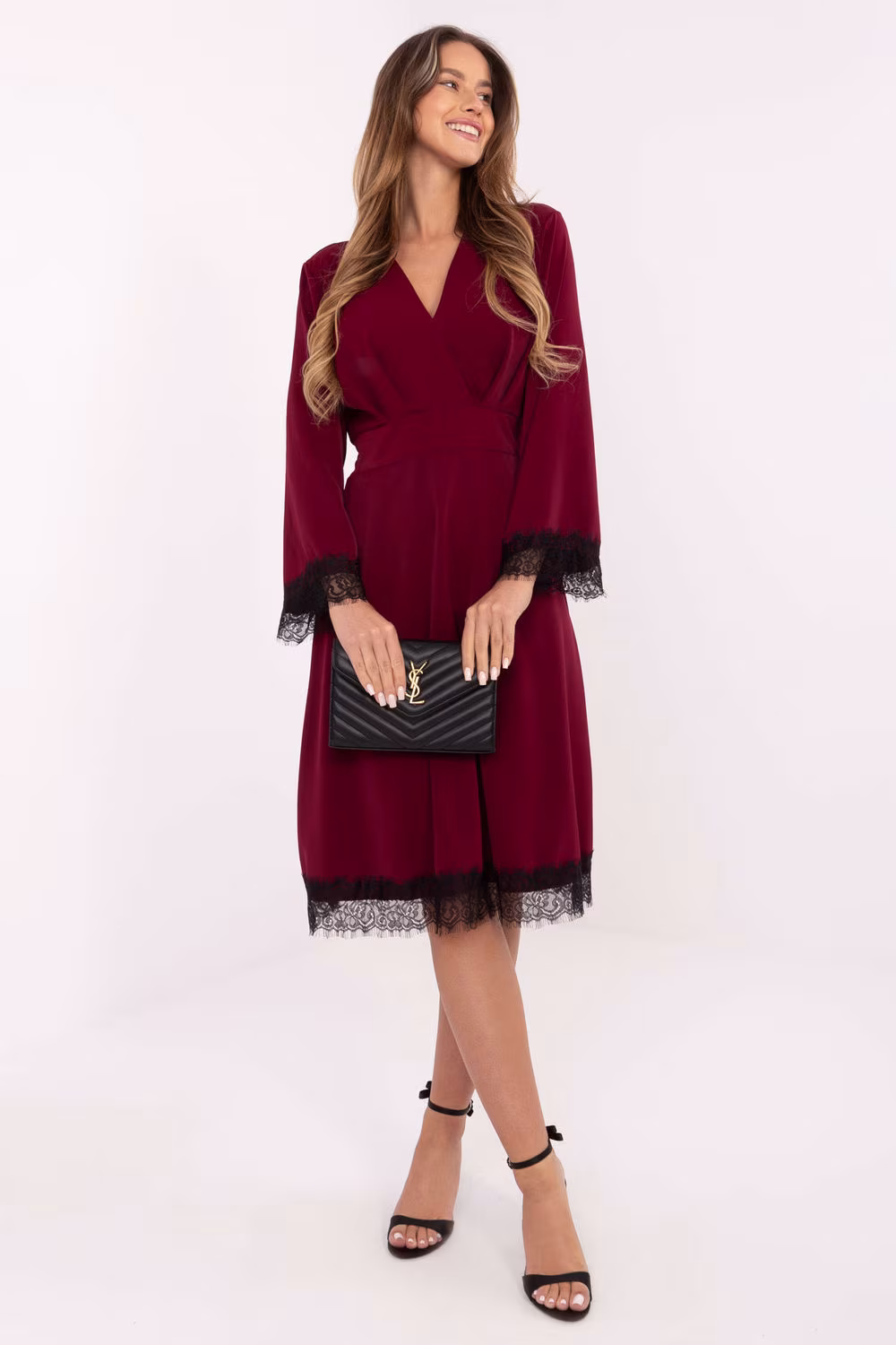 Sukienka Model MI-SK-92477.18P Bordo - Italy Moda