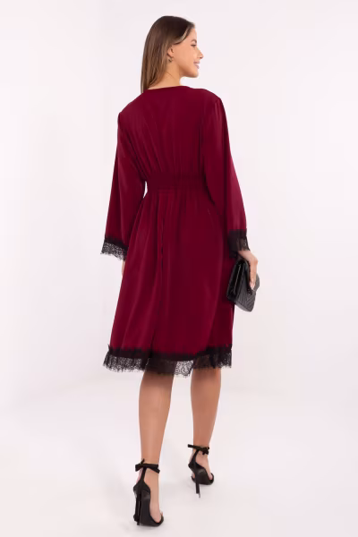 Sukienka Model MI-SK-92477.18P Bordo - Italy Moda — zdjęcie 3
