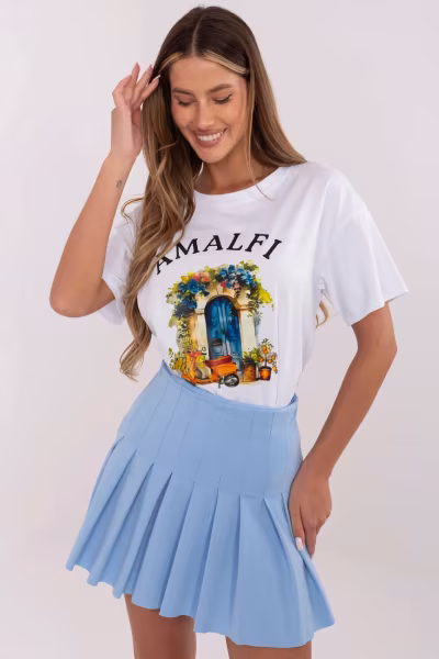 Tshirt Damski Model MI-TS-M3221G.75 White - Italy Moda — zdjęcie 1