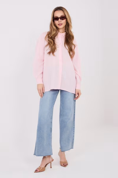 Koszula Damska Model IT-KS-3060.23 Light Pink - Italy Moda — zdjęcie 2