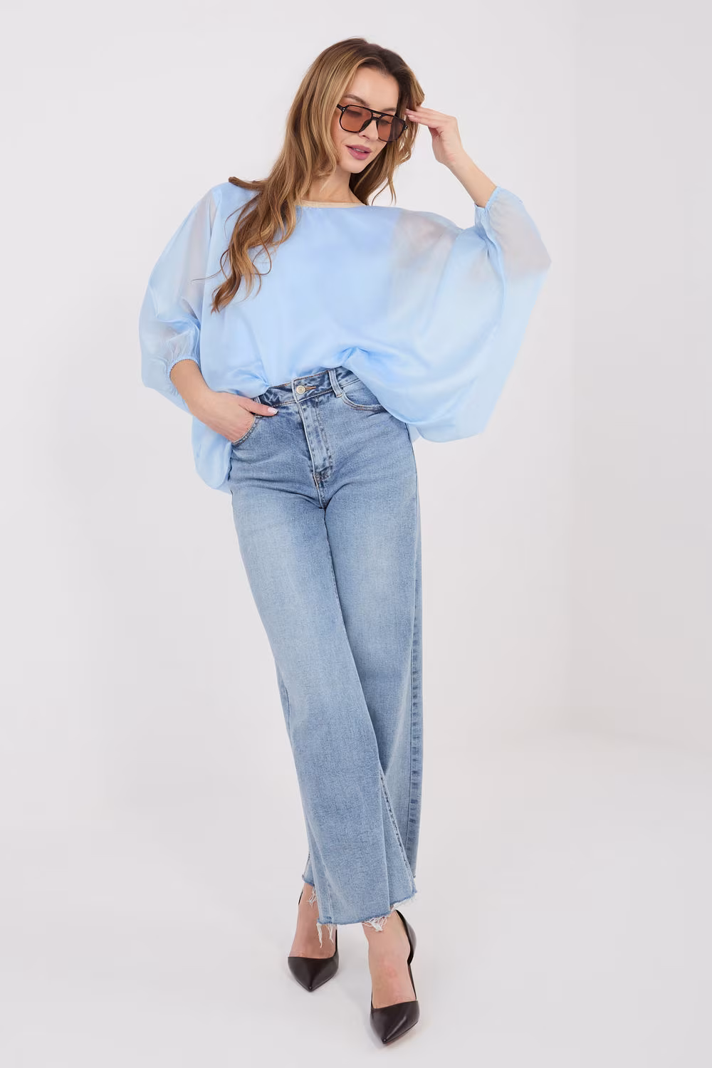 Bluzka Model IT-BZ-18868.81 Light Blue - Italy Moda