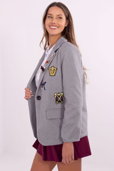 Marynarka Model DHJ-MA-A8770.47P Grey - Italy Moda — zdjęcie 2