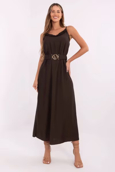 Sukienka Model MI-SK-A6401.00 Dark Brown - Italy Moda — zdjęcie 1
