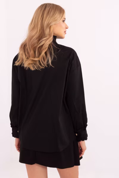Koszula Damska Model MI-KS-C237.71 Black - Italy Moda — zdjęcie 3