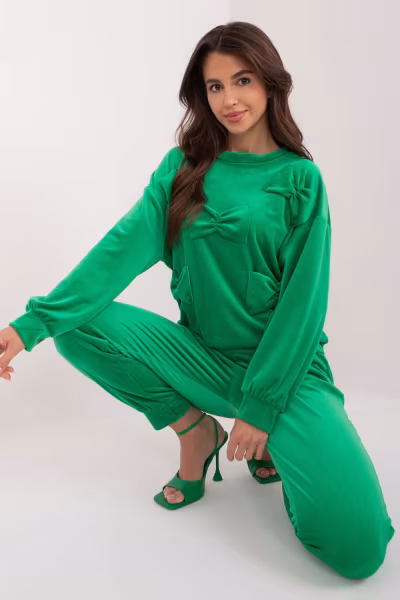 Spodnie Komplet Model DHJ-KMPL-8850.68 Green - Italy Moda — zdjęcie 1