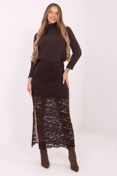 Spódnica Model MI-SD-G9137.16P Dark Brown - Italy Moda — zdjęcie 1