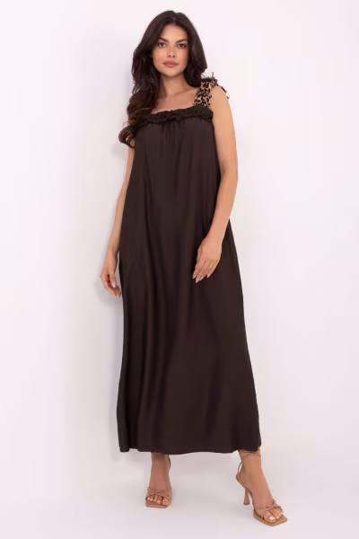 Sukienka Model MI-SK-A6412.68 Dark Brown - Italy Moda — zdjęcie 1