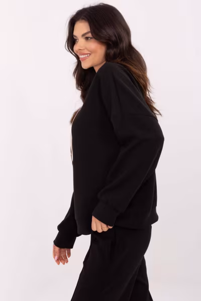 Bluza Damska Model MI-BL-271594.85 Black - Italy Moda — zdjęcie 2