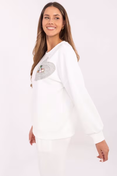 Bluza Damska Model DHJ-BL-20322.72 Ecru - Italy Moda — zdjęcie 2