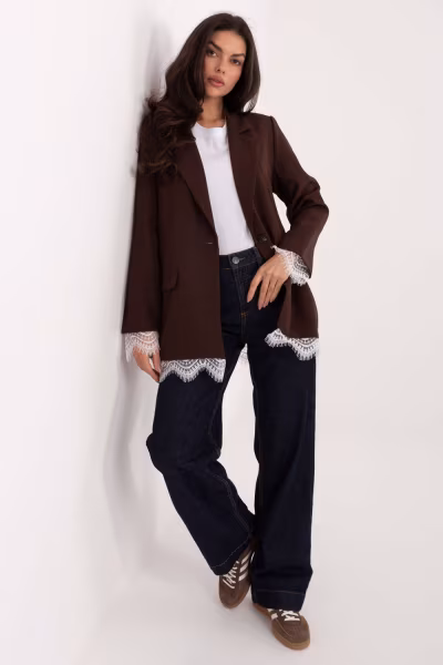 Marynarka Model IT-MA-FL9916.02P Dark Brown - Italy Moda — zdjęcie 2