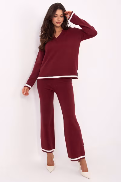 Spodnie Komplet Model IT-KMPL-99062.66 Bordo - Italy Moda — zdjęcie 1