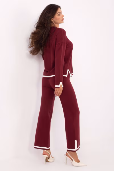 Spodnie Komplet Model IT-KMPL-99062.66 Bordo - Italy Moda — zdjęcie 3