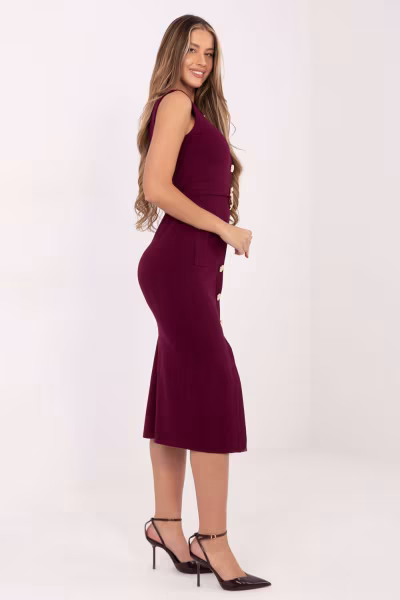 Sukienka Model IT-SK-21891.61 Bordo - Italy Moda — zdjęcie 2