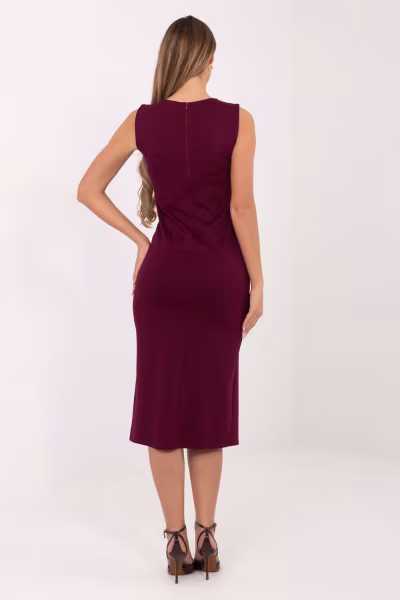 Sukienka Model IT-SK-21891.61 Bordo - Italy Moda — zdjęcie 3
