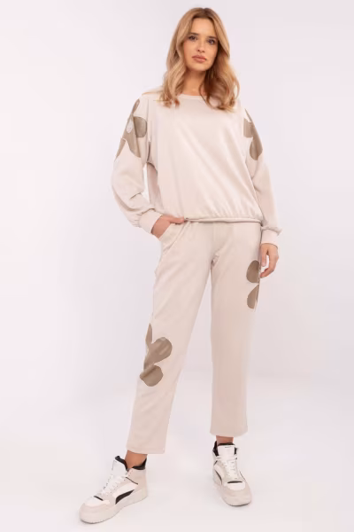 Spodnie Komplet Model MI-KMPL-M6122.60 Beige - Italy Moda — zdjęcie 3