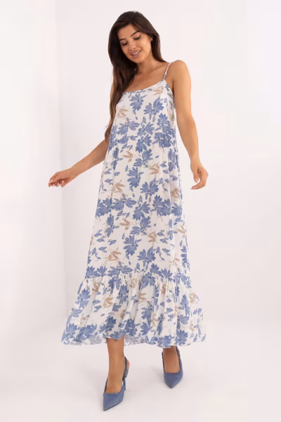 Sukienka Model DHJ-SK-7772.25 White/Blue - Italy Moda — zdjęcie 1