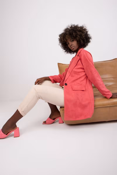 Marynarka Model DHJ-MA-15286.88 Pink - Italy Moda — zdjęcie 2