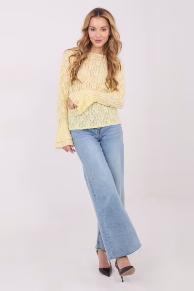 Bluzka Model IT-BZ-9970.97 Light Yellow - Italy Moda — zdjęcie 2