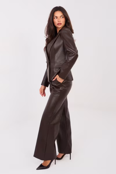 Spodnie Damskie Model IT-SP-FL10013.87 Dark Brown - Italy Moda — zdjęcie 2