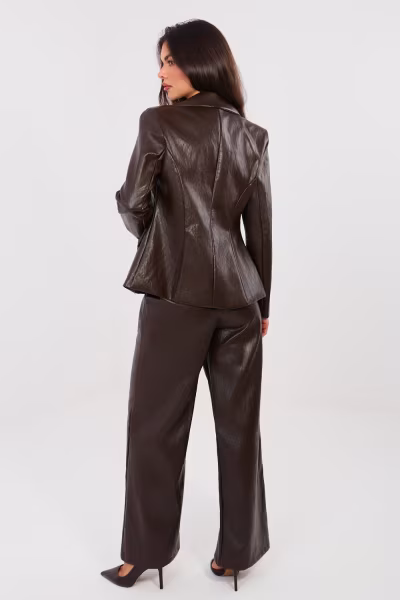 Spodnie Damskie Model IT-SP-FL10013.87 Dark Brown - Italy Moda — zdjęcie 3