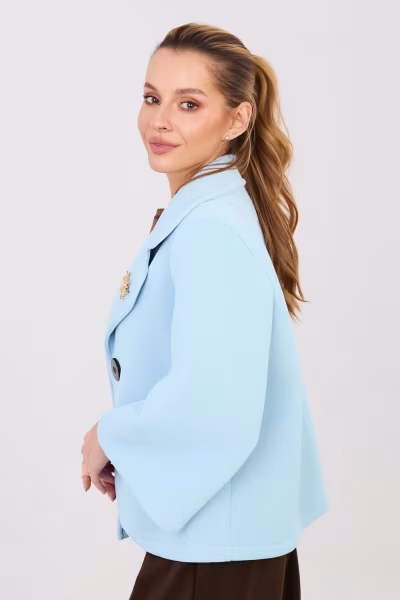 Płaszcz Damski Model IT-KR-FL8159-1.29 Light Blue - Italy Moda — zdjęcie 1