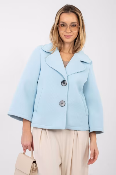 Płaszcz Damski Model IT-KR-FL8159-1.29 Light Blue - Italy Moda — zdjęcie 3