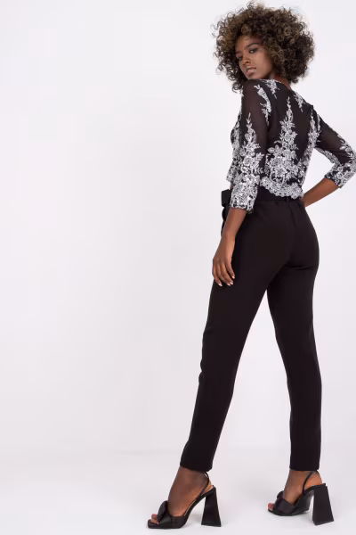 Spodnie Damskie Model DHJ-SP-12787.21X Black - Italy Moda — zdjęcie 3