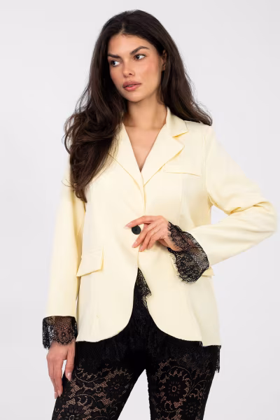 Marynarka Model MI-MA-A5288.68 Light Yellow - Italy Moda — zdjęcie 1