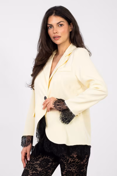 Marynarka Model MI-MA-A5288.68 Light Yellow - Italy Moda — zdjęcie 2