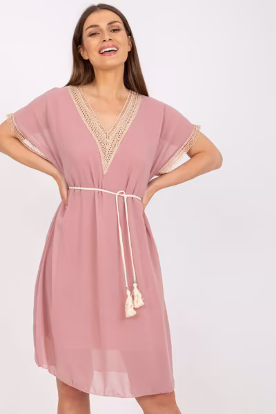 Sukienka Model DHJ-SK-1508.12 Light Pink - Italy Moda — zdjęcie 1