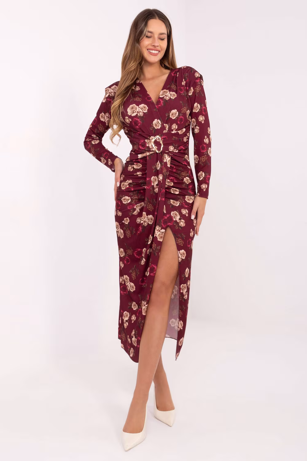 Sukienka Model IT-SK-21625-2.28 Bordo - Italy Moda