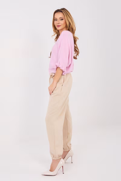Spodnie Dresowe Model IT-SP-22197.64 Beige - Italy Moda — zdjęcie 2