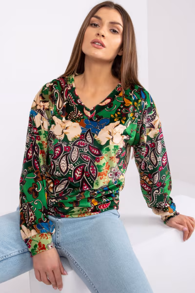 Bluzka Model DHJ-BZ-6033-2.46P Green - Italy Moda — zdjęcie 2